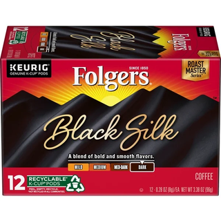 Folgers Black Silk Dark Roast Coffee K-Cups
