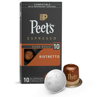 Peet's Coffee Espresso Capsules Ristretto Intensity Compatible With Nespresso Original Machines
