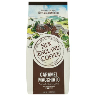 New England Coffee Coffee 100% Arabica Freshly Ground Medium Roast Caramel Macchiato