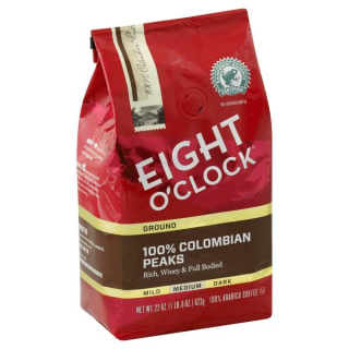 Eight O'Clock Coffee Ground Medium Roast 100% Colombian Peaks