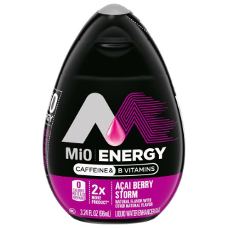 Acai Berry Storm Naturally Flavored Liquid Water Enhancer with Caffeine & B Vitamins