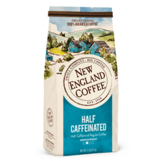 New England Coffee Medium Roast Half Caffeinated 100% Arabica Ground Coffee