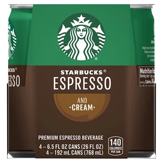 Starbucks Espresso Beverage Premium Espresso & Cream