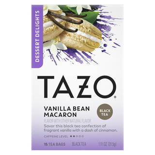 Tazo Tea Black Tea Bags Vanilla Bean Macaron Flavored Tea