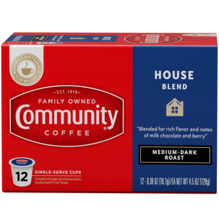 Community Coffee House Blend Medium Dark Roast Coffee Single Serve Cups