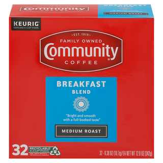 Community Coffee Medium Roast Breakfast Blend K-Cups