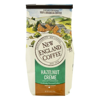 New England Coffee Coffee Freshly Ground Medium Roast Hazelnut Creme Decaffeinated