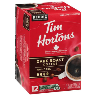 Tim Hortons Coffee Dark Roast K-Cup Pods