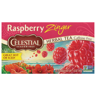 Celestial Seasonings Raspberry Zinger Caffeine Free Herbal Tea