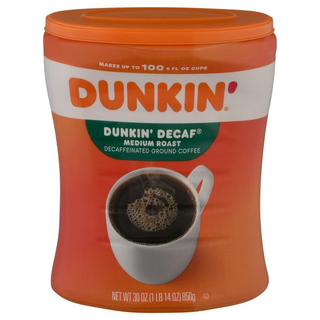 Dunkin' Coffee Ground Medium Roast Decaffeinated