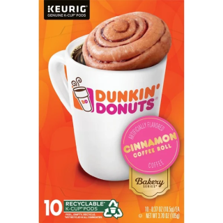 Dunkin' Donuts Cinnamon Coffee Roll Coffee
