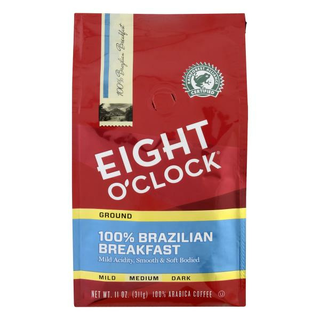 Eight O'Clock Coffee 100% Brazilian Breakfast Medium Ground Coffee
