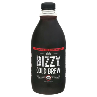 Bizzy Organic Cold Brew Coffee  Medium Roast  Unsweetened
