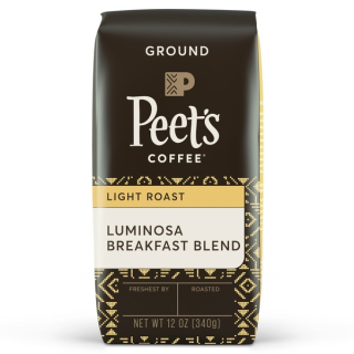 Peet's Coffee Luminosa Breakfast Blend Light Roast Ground Coffee Bag