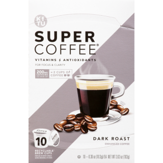 Super Coffee Coffee Enhanced Dark Roast Brew Cups