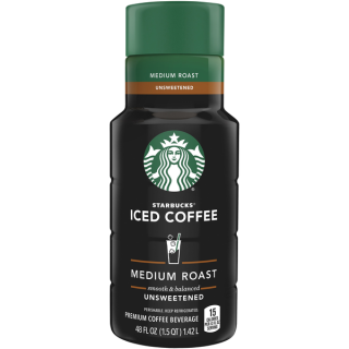 Starbucks Iced Coffee Unsweetened Premium Coffee Beverage